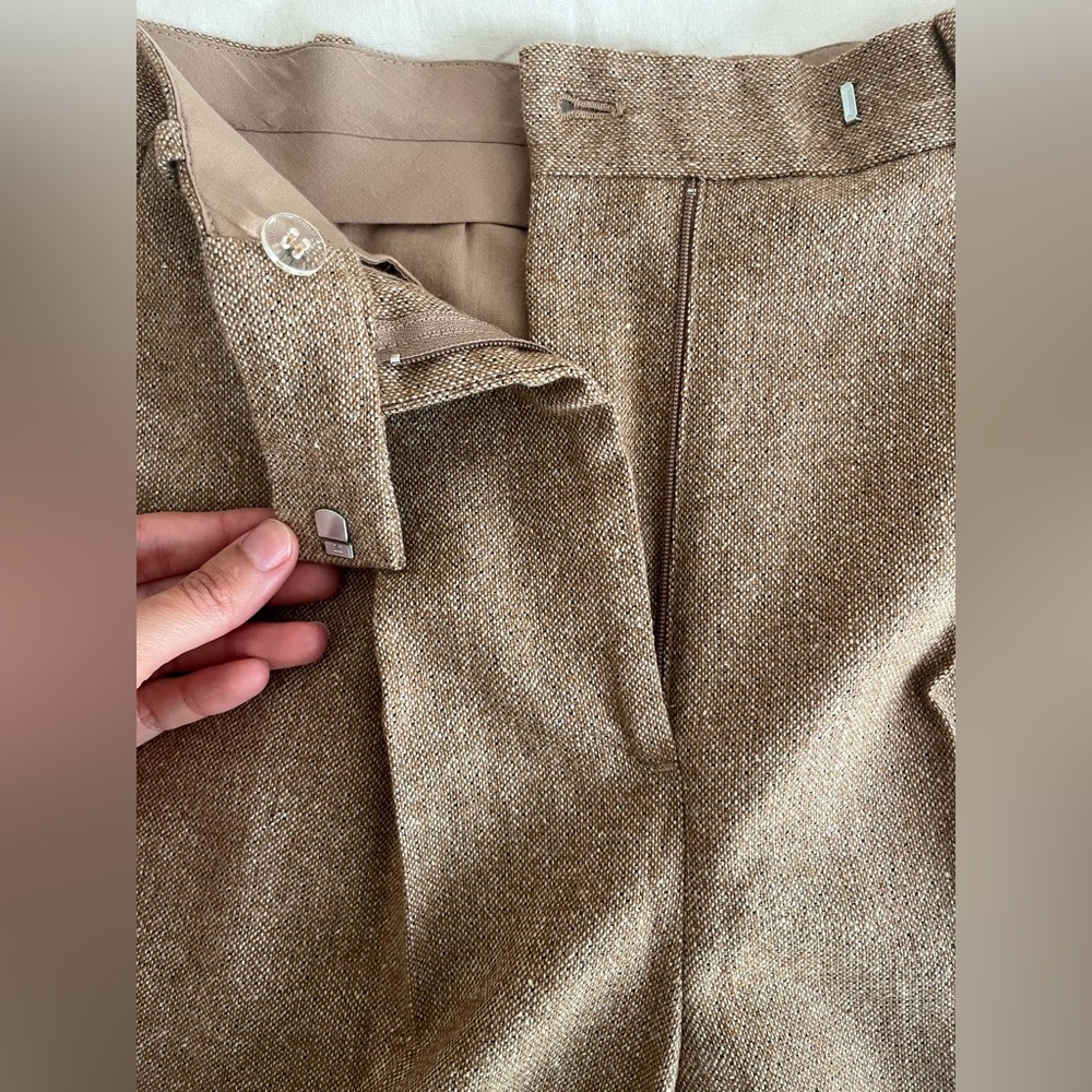 NWOT High waist tweed pants Size 36/4 - Picture 5 of 8